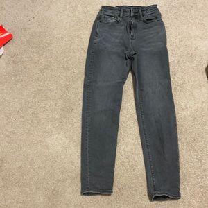 dark grey mom jeans, American Eagle, size 00